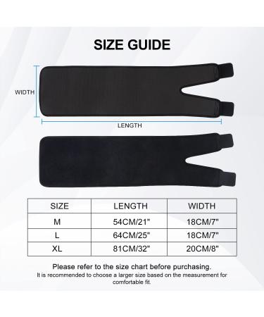 Supregear Thigh Wraps Support - 2-Pack Non-Slip Compression Sleeves for Hamstring & Quad | Adjustable Neoprene Upper Leg Brace for Men & Women | XL Black - Buy Online on GoSupps.com