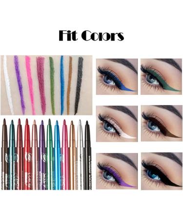 Chargenyang 12 PCS Colorful Eyebrow & Lip Liner Pencil Set - Makeup Cosmetic Kit - Buy Online on GoSupps.com