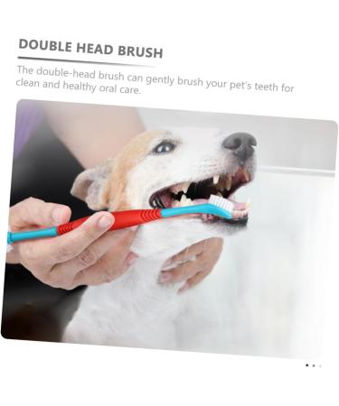 Angoily 4pcs Dual-head Pet Household Puppy Tools Teeth Manual Cleaners for Double-end Convenient Tooth - Buy Online on GoSupps.com