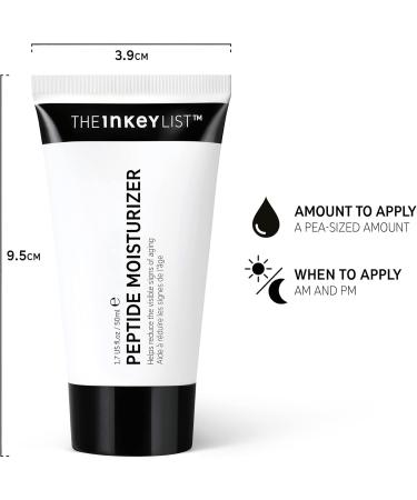 The INKEY List Peptide Moisturiser Cream helps reduce wrinkles hydrates skin and supports natural collagen 50 ml - Buy Online on GoSupps.com