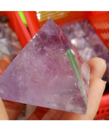 Crystal Rough 1 pcs 4.5cm Natural Amethyst Crystal Pyramid Purple Gemstone Pyramid Quartz Stone Obelisk Point Lucky Mascot - Buy Online on GoSupps.com