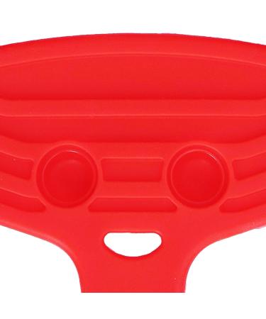 Sensory Chew Toy for Babies - Rudder Teething Silicone Toy for Boys and Girls - Easy to Hold and Clean - Red - Buy Online on GoSupps.com
