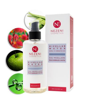 Eau micellaire Nezeni pour peaux normales grasses et mixtes | Nettoyant D maquillant 200 ml | 5 ingr dients actifs | V g talien | FAIBLE EN CONSERVATEURS