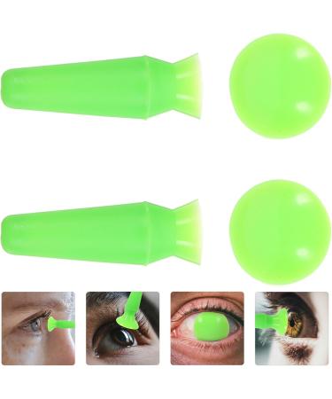 Healvian Silicone Eyeball Cover Set - Flexible Eye Pad & Surgery Protector in Green | International Shipping Available - Buy Online on GoSupps.com