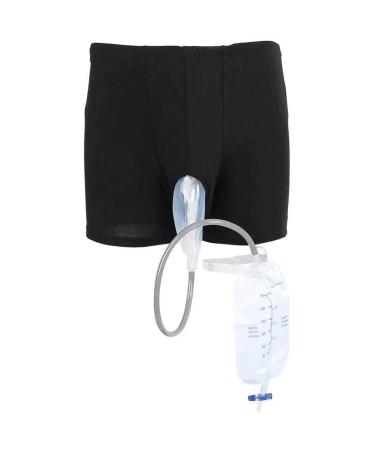 Underwear Urinal Pee Holder Reusable Portable Male Urinal System Urine Bag Collector 1000Ml Travel Incontinence Bags with Elastic Waistband M Medium