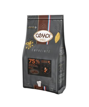 Cemoi Ecuador Cocoa Cover Chocolate 75% 2.5 kg Black