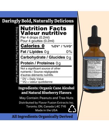 FLAVOR FUSION Organic Blueberry Extract | Sweet & Deep Berry Flavor | 2 Oz Glass Bottle | Pure Natural Non-GMO | Ideal for Baking Desserts Beverages - Buy Online on GoSupps.com