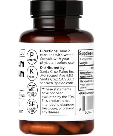 Natural Magnesium + Potassium Capsules for Optimal Health - Buy Online on GoSupps.com