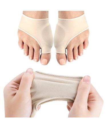 PBFONE Hallux Valgus Correction and Relief Sleeve 1 Pair with Gel Ball Pads