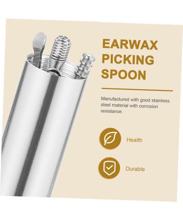 PartyKindom 2sets Sturdy Ear Cleaning Tool Earwax Scoop Earwax Remover Safe Material Compact and Portable - Buy Online on GoSupps.com