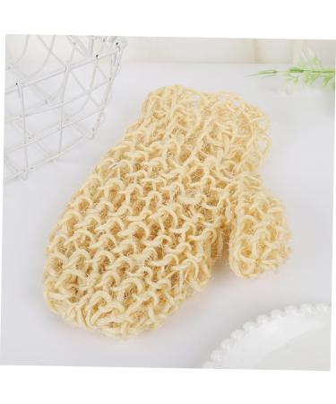 POPETPOP Bath Rubbing Gloves Exfoliating Gloves for Shower Body Scrub Gloves Shower Gloves Shower Back Scrubber Shower Mittens Tools Exfoliating Gloves for Body Sisal Wash Gloves Frosted - Buy Online on GoSupps.com