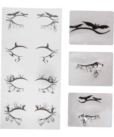  DECOMELODY 4 Pairs Halloween Eyeshadow Stickers Lightweight Breathable Temporary Eyeliner Decals for Party Makeup Photo - Buy Online on GoSupps.com