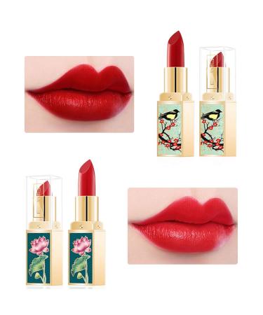 Ownest 6-Piece Matte Lipstick Set | Long-Lasting, Moisturizing & Waterproof Lipsticks | China Palace Style Rouge Lipstick - Buy Online on GoSupps.com