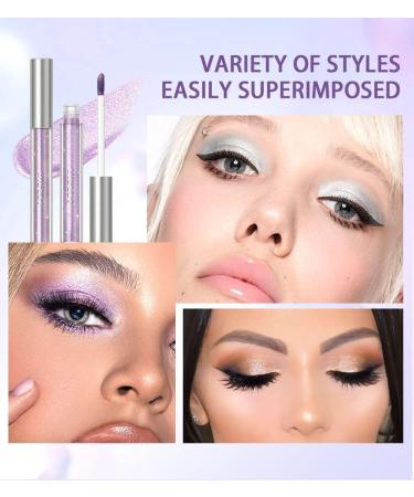 CHJUZI Diamond Eyeliners Liquid Scintillator Pearlescent High Gloss Ultra Shiny Patch Modified Eyeshadow Liquid 12 color pack - Buy Online on GoSupps.com