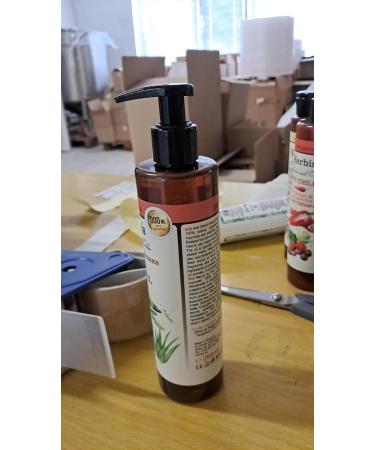 Herbis Huile corporelle naturelle pour vergetures 200 ml avec huiles de noix de coco d'olive et d'argan vitamine E parfum citron et verveine - Buy Online on GoSupps.com