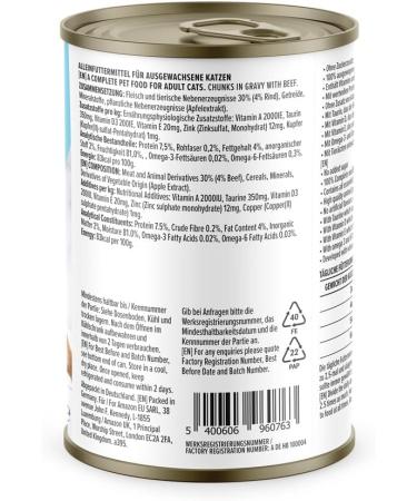 Buy Amazon Wet Cat Food Bites with Beef in Sauce - 415g (1-Pack) | International Shipping Available - Buy Online on GoSupps.com