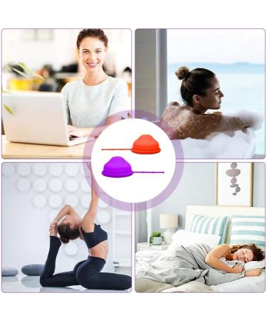 Shop IxyHKB Menstrual Disc - Soft Silicone Menstruation Cups for Normal & Heavy Bleeding (2 Pieces: Small & Large) - Eco-Friendly & Comfortable Solution - Buy Online on GoSupps.com