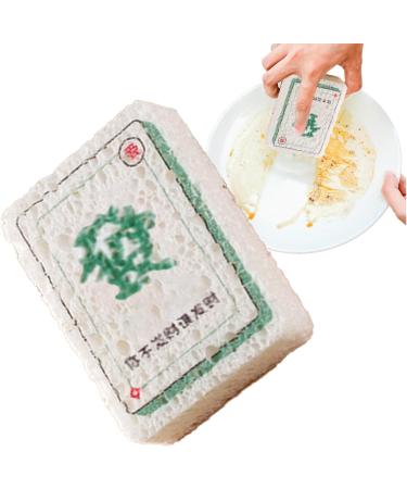 Kitchen Sponges Mahjong Design Dishes Sponge | Long-Lasting Wood Pulp Fiber Dishwasher Sponge for Kitchen Restaurants Canteens Dish Bowl Cleaning Tosier Hair - Buy Online on GoSupps.com