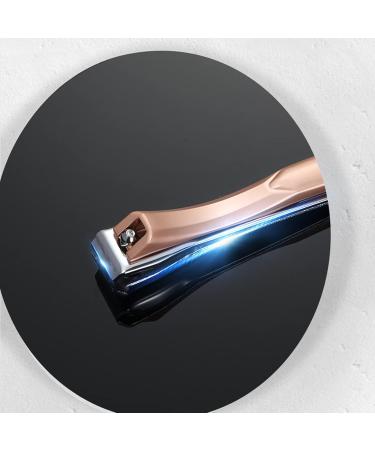 SVAASA Nail Clippers Carbon Steel Flat Sharp Nail Clippers Manicure Tool with Nail File Multicolor 360 Rotatable (Color : Brown Size : L) L Brown - Buy Online on GoSupps.com