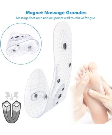 Magnetic Acupressure Insoles for Pain Relief | Cuttable Foot Massage Inserts for Men & Women - Thin Reflexology Soles - Buy Online on GoSupps.com