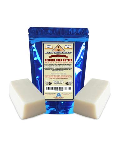 Naturally Refined African Ivory White Shea Butter Blocks/Jar | Unscented | Bulk Size for Anti Aging & Dry Skin | DIY Body Butter Recipes Base | Skincare, Babycare, & Soap Making | 0.50 lb - Buy Online on GoSupps.com