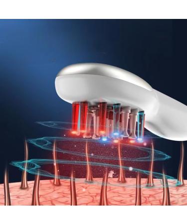 Soulqool 3-in-1 Electrical Hair Oil Applicator & Scalp Massager Comb - Lighted Removable Head Scratch Massager for Men & Women | Best Hair Care Tool - Buy Online on GoSupps.com