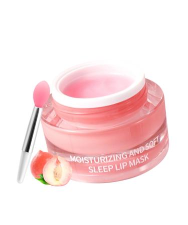 Lip Mask For Women - Peach Lip Sleeping Mask Overnight - Fading Lip Lines Lip Care Lip Repair - Lip Moisturizer for Very Dry Lip - Hydrating Lip Balm Plumping Serum - Sweet Lip Scrub