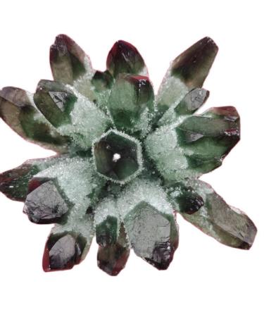 Natural Crystal Rough Home Decoration 1pcs Natural Green Ghost Phantom Quartz Crystal Cluster Specimen Wedding Decoration Aquarium Stones (Size : 700-800g)