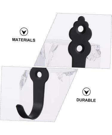 Cabilock 20 Pcs Hook up Wall Mounted Coat Hooks Rustic Coat Hooks Rustic Hanger Robe Hook Bag Hook Porch 7X4CMx2pcs Blackx2pcs - Buy Online on GoSupps.com