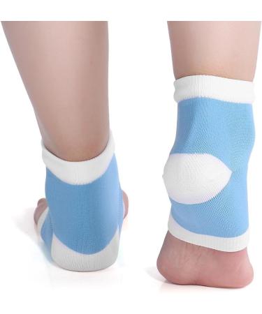 Shop Gel Spa Heel Socks - Moisturizing Open Toe Foot Care for Pain Relief | Blue - Buy Online on GoSupps.com
