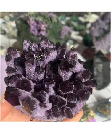 Crystal Natural Crystal Amethyst Clusters of raw Stone specimens for Home Draw yuebang Stone Mineral Specimen (Color : Purple Size : 900-1000g) 900-1000g Purple - Buy Online on GoSupps.com