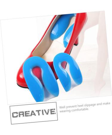 NOLITOY U-Shaped Silicone Gel Heel Pads - 2 Pairs High Heel Inserts for Ultimate Support - Arch Care Foot Pads & Insoles - Blue 11.5x7x0.2 - Buy Online on GoSupps.com