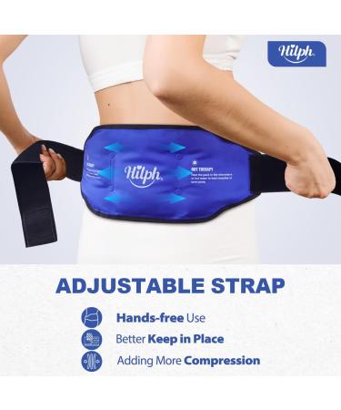 Hilph Back Cooling Pad - Gel Cooling Pillows for Pain Relief Sciatica & Injuries | Cold & Warm Compress with Velcro Fastener - Buy Online on GoSupps.com