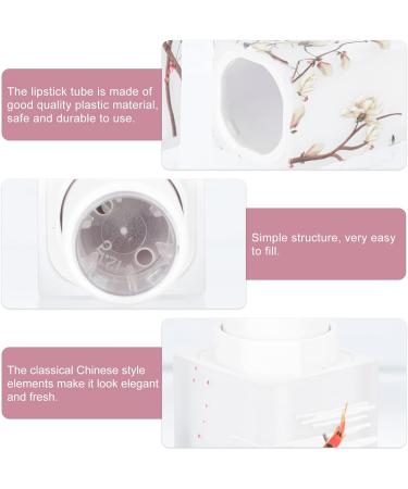 FOMIYES 4-Piece Tube Lip Gloss Magic Wand Jar - Empty Lip Balm & Lip Gloss Holders - 3D White ABS Containers for Household Use - Perfect for Organizing Your Makeup - Buy Online on GoSupps.com
