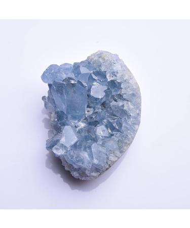Natural Crystal Rough Light Blue Crystal Stone Cluster Specimen Stones for Teaching Dream Home Decor Crafts Yoga Balance Reiki Crystal Stone (Color : Light Blue Size : 250-300g) 250-300g Light Blue - Buy Online on GoSupps.com