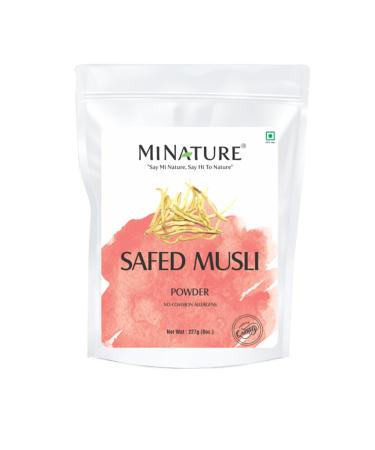 minature Safed Musli Powder (Chlorphytum Borivillianum)| 227g (8 oz) (1/2 lb) | Pure & Natural Herb |Non-GMO Herbal Root