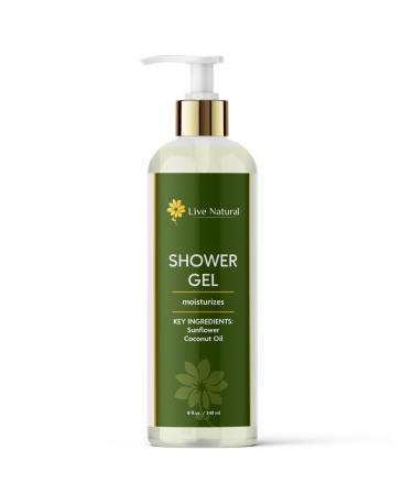 Sunflower & Coconut Shower Gel Luxurious Moisturizing Cleanser with Botanical Extracts Sulfate Free.