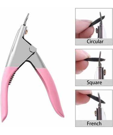 UNbit Nail Clipper Professional Nail Art Clipper Special Type U Word False Tips Edge Cutters Manicure Colorful Stainless Steel Nail Art Tools - Buy Online on GoSupps.com
