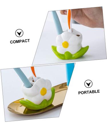 FRCOLOR Tooth Brush Pencil Holder Pen Holder Toothbrushes Toothbrush Holder for Bathroom Ceramic Toothbrush Holder Bathroom Toothbrush Holder Container Ceramics Storage White Child - Buy Online on GoSupps.com