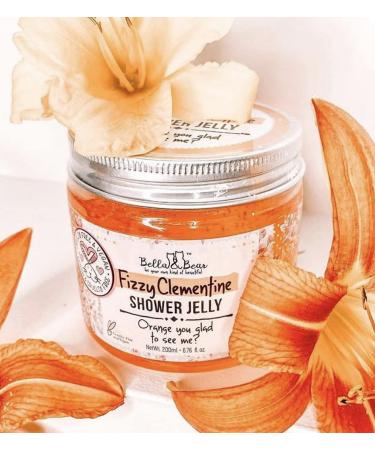 Bella & Bear Fizzy Clementine Shower Jelly - Vegan/Cruelty-Free - Teen Girl Gift - 6.7oz - Buy Online on GoSupps.com