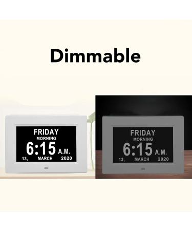 2023 7-Inch Digital Calendar Day Clock for Seniors | Extra Large Screen Automatic Electronic Day Watch (EU Plug) - Buy Online on GoSupps.com