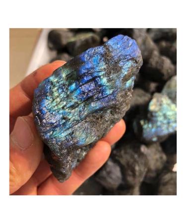 Collection Beautiful Natural Labrador Stone Rough Stone Natural gem Reiki Healing (Size : 80-90g)