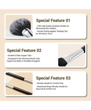 Eyebrow Brush | Professional Makeup Brush - Premium Synthetic Bristles for Flawless Korean Eye Makeup - Buy Online on GoSupps.com