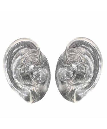 Soft silicone ear model-Simulation-Silicone ear model-for acupuncture science class anatomical office and science studies 1 pair