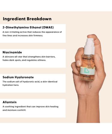 Stratia Rewind Serum | Firming & Hydrating | Reduce Hyperpigmentation with DMAE Niacinamide & Hyaluronic Acid | 1.3 Fl Oz - Buy Internationally - Buy Online on GoSupps.com