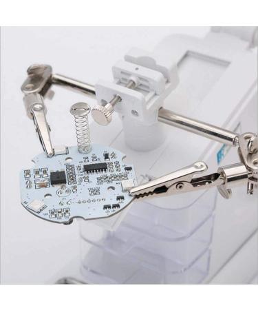 Desktop LED Illuminated USB Auxiliary Clip Welding Repair Reading Multifunctional High Power Double Lens Magnifier - Buy Online on GoSupps.com