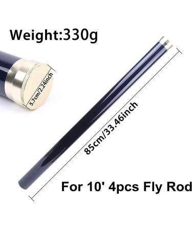 Maximumcatch Carbon Fiber Rod Transport Tube with Aluminum Cap - Ideal for 9ft/10ft 4-Piece Fly Rods | Durable & Lightweight - Buy Online on GoSupps.com