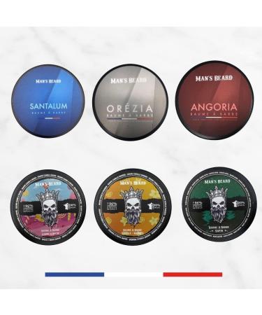 MAN'S BEARD - Beard balm - Or zia - Musc Tabac - 100% Made in France - Ingredients of natural origin - 90 ml - Buy Online on GoSupps.com