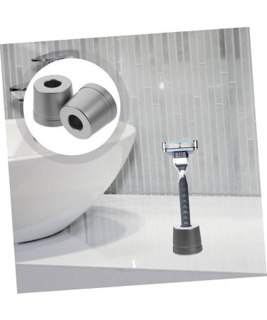 Frcolor 2-in-1 Razor Organizer & Eyeshadow Keeper - Green Glitter Aluminum Stand - Compact 3.5x3.5cm for Razor Drying & Storage - Buy Online on GoSupps.com