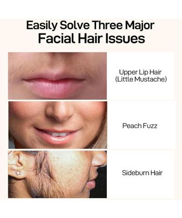Facial Hair Removal Cream Upper Lip Hair Remover Cream Gentle & Effective Depilatory for Face Chin Soothing & Painless For All Skin Types Quick & Convenient Use (2 PCS) - Buy Online on GoSupps.com